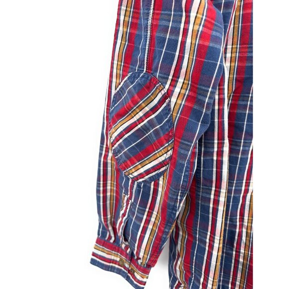 LL Bean Shirt Mens M Katahdin Iron Works Snap Striped Multicolor - Picture 4 of 5